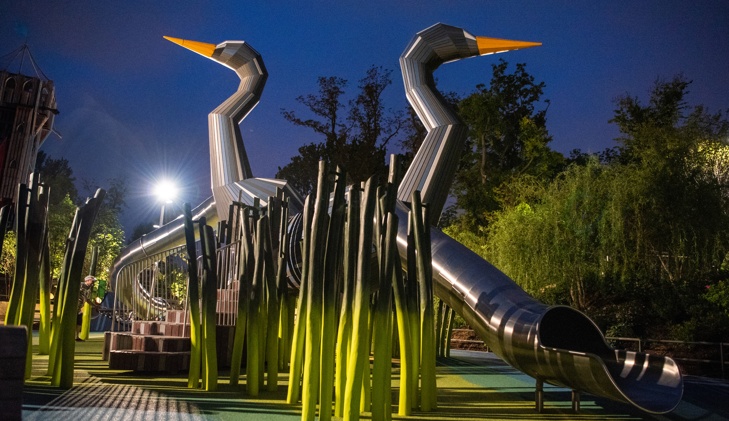 MONSTRUM playground tulsa river giants gathering place