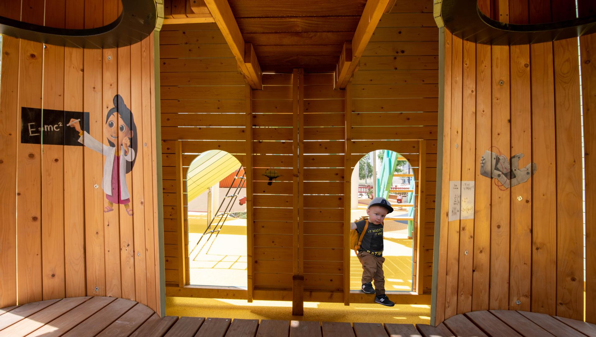 Inside details of playground at Expo 2020, MONSTRUM playgrounds