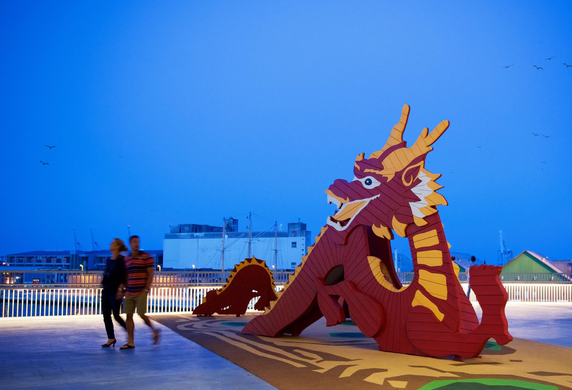 MONSTRUM dokk1 playground the globe chinese dragon