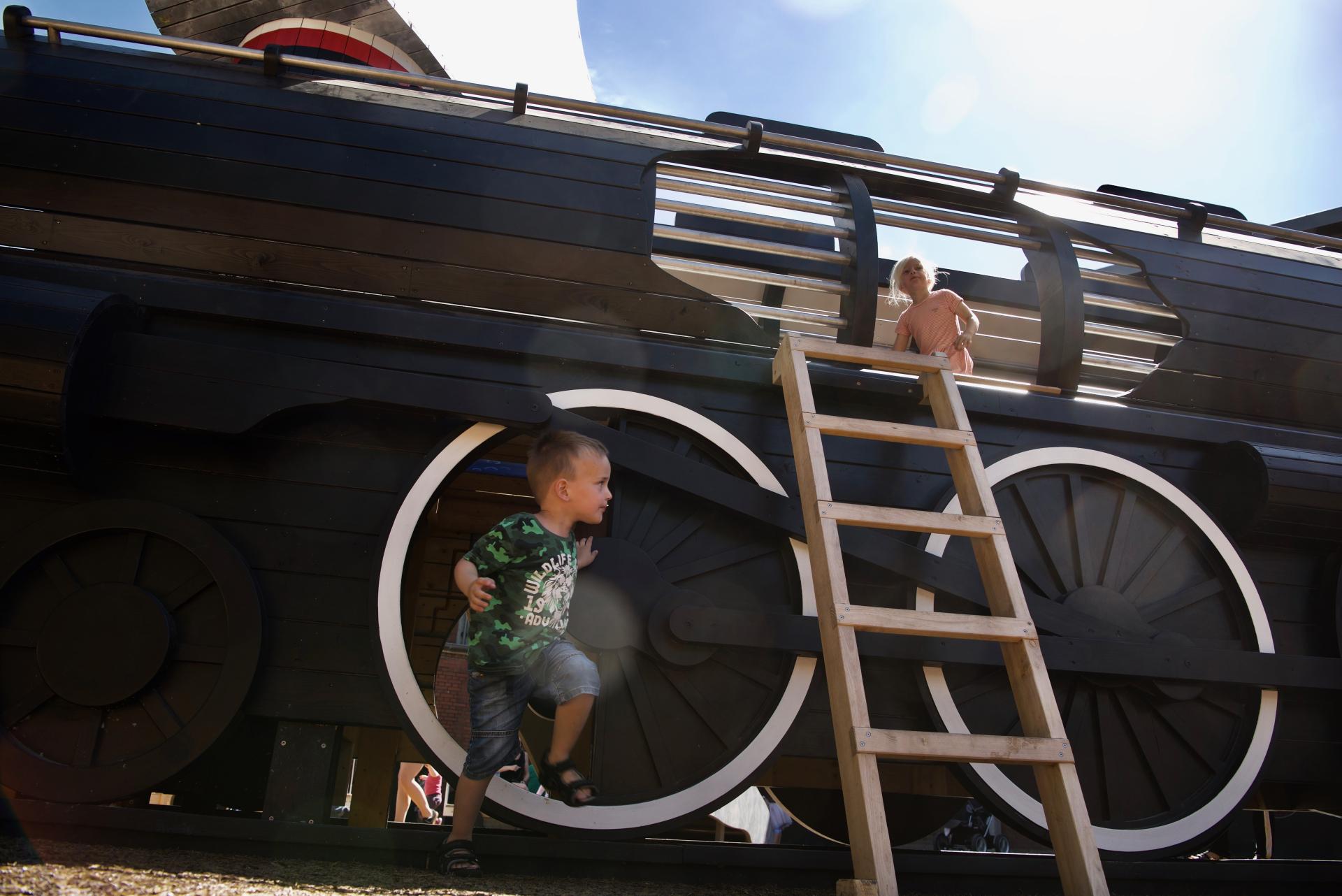 Monstrum playground locomotive train railway museum