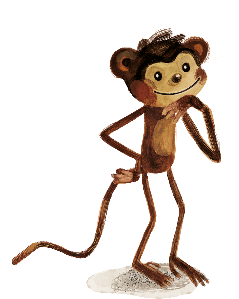 Affenzahn monkey illustration