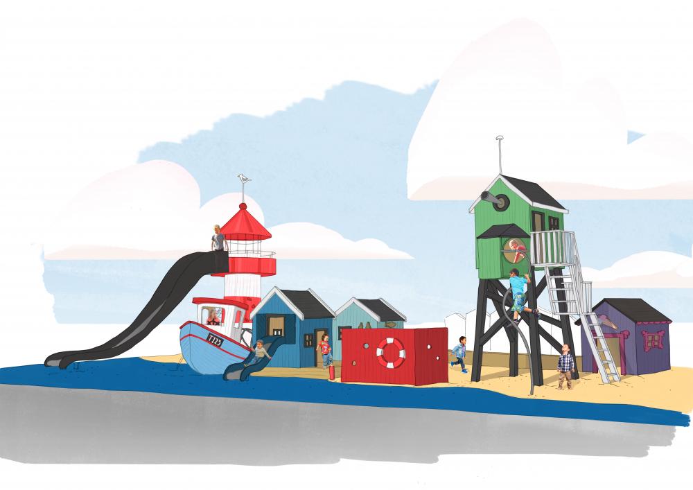 Fishing Village in Taarbæk city MONSTRUM playgrounds