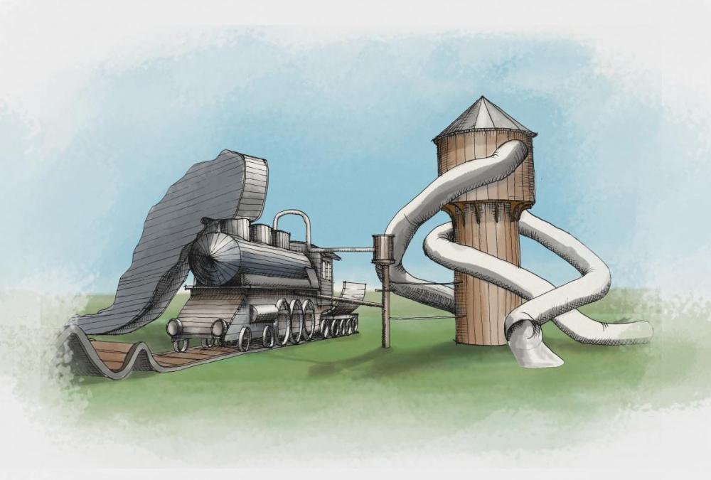 monstrum_drawing_sketch_railway_museum_playground