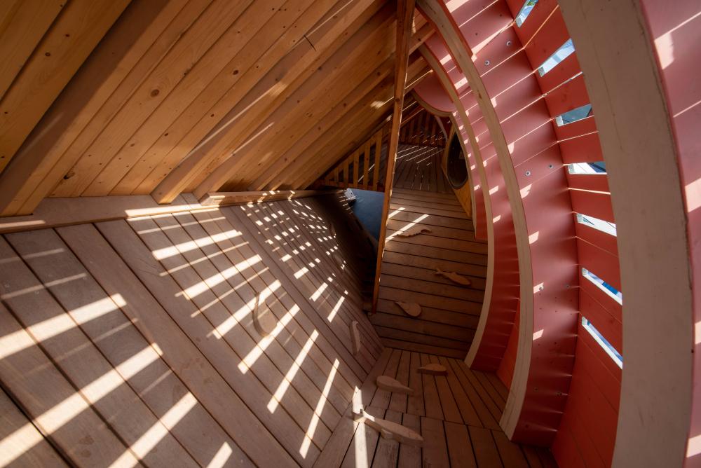 Inside view of Expo 2020 Whale playground - MONSTRUM playgrounds