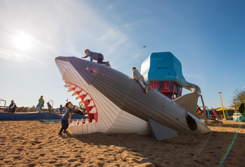 Shark play structure, MONSTRUM playgrounds